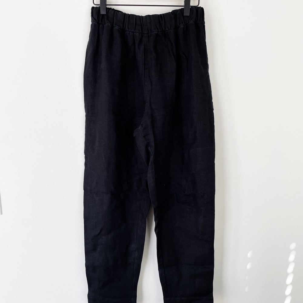 Elizabeth Suzann Andy Trouser in Black Linen